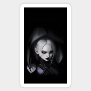 "Lysandra" Vampire (Black and color Design) Sticker